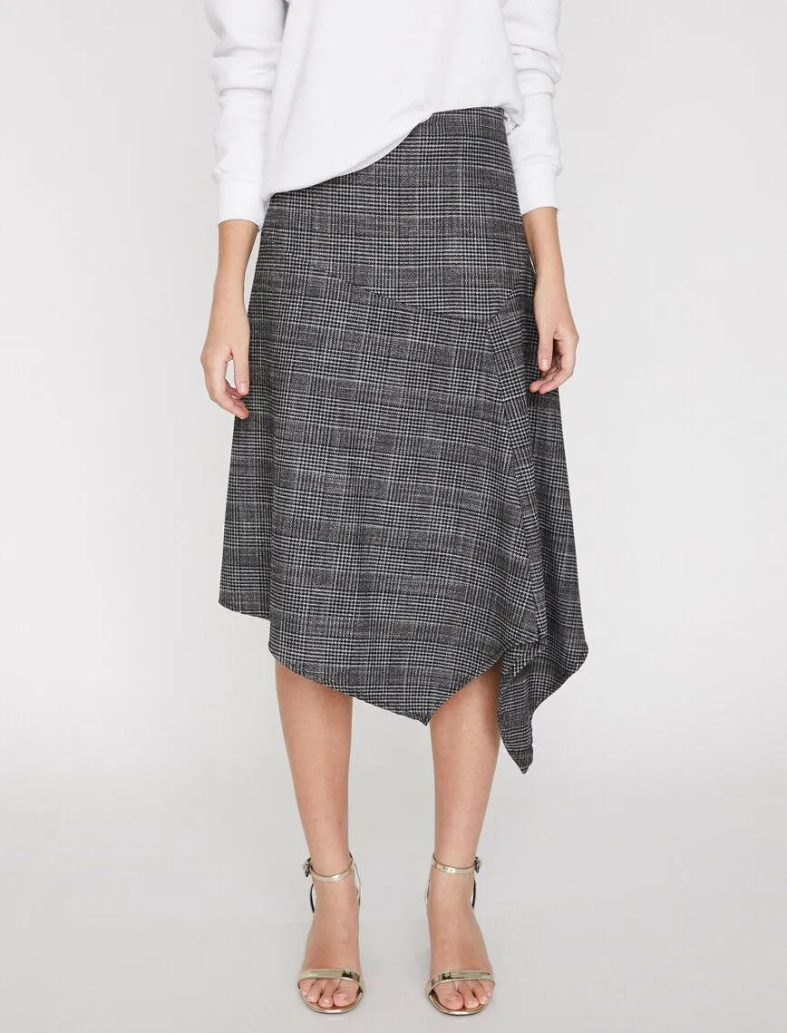 12248 Anthracite Midi Skirt