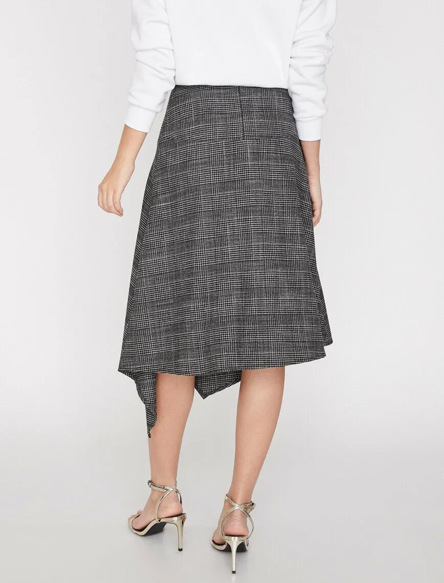 12248 Anthracite Midi Skirt