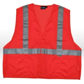 14518 ERB Safety Vest,Reflective,ANSI Class 2,M,Orange