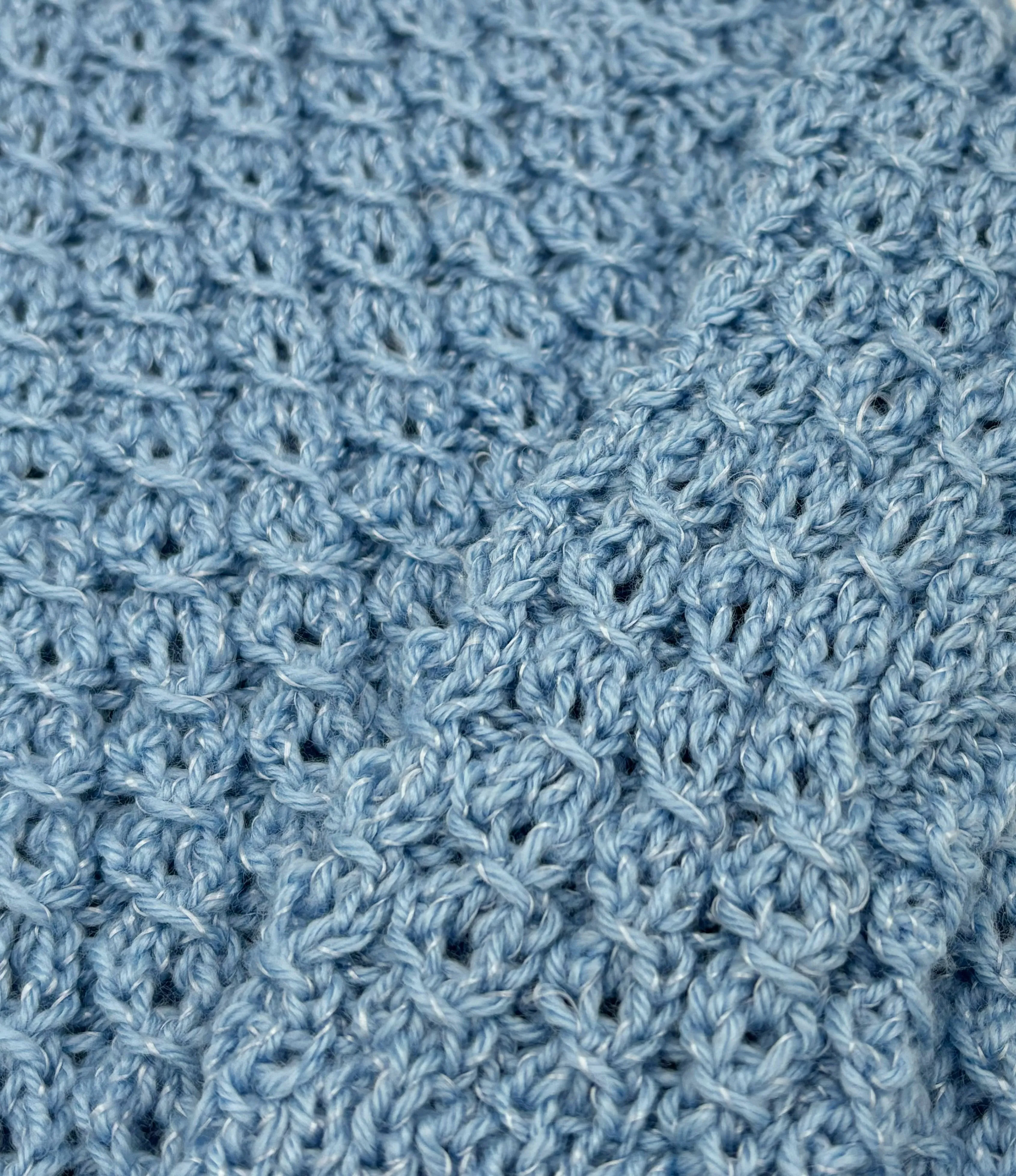 2 Y Blue Acrylic Knit Cardigan