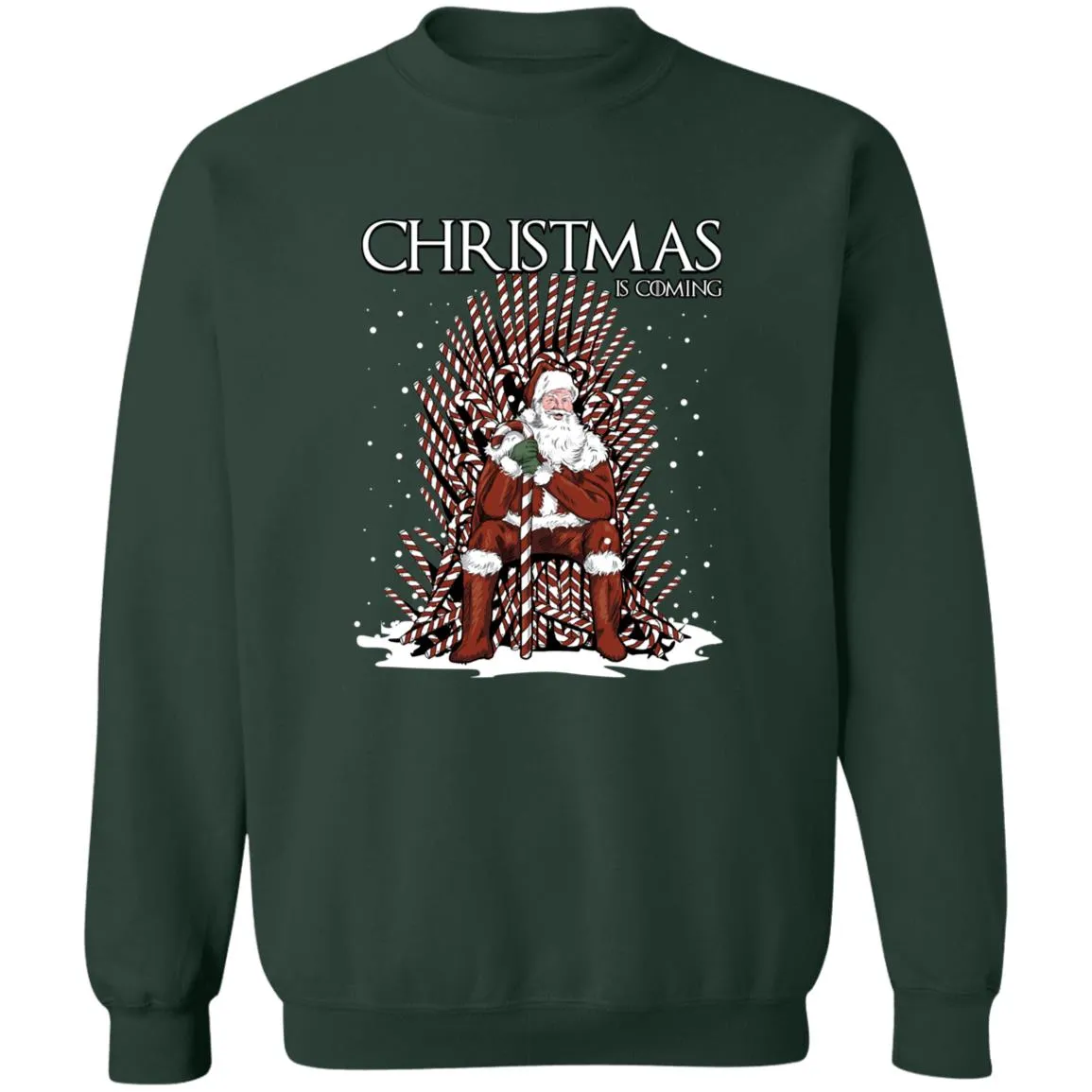 221028201 Gearment Tshirt 2D Santa GOT Christmas Is Coming 221028201 Crewneck Pullover Sweatshirt