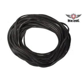 50 Feet Black Leather Lace