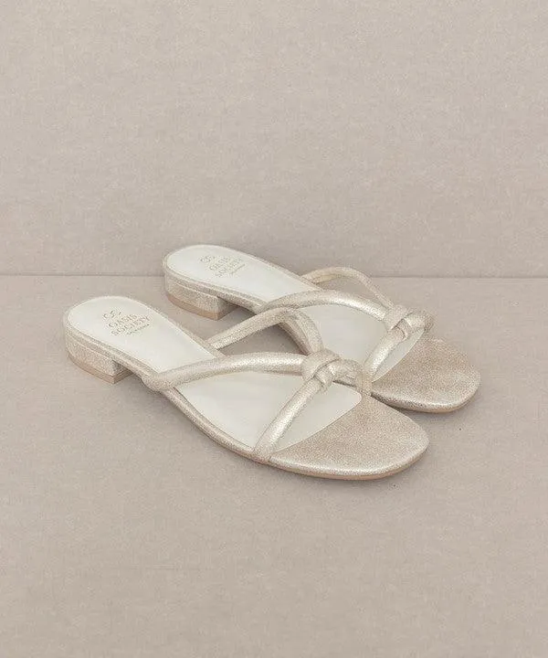 Ada - Delicate Knotted Flat Sandal