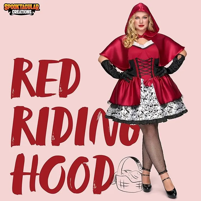 Adult Red Riding Hood Plus Size Halloween Costume