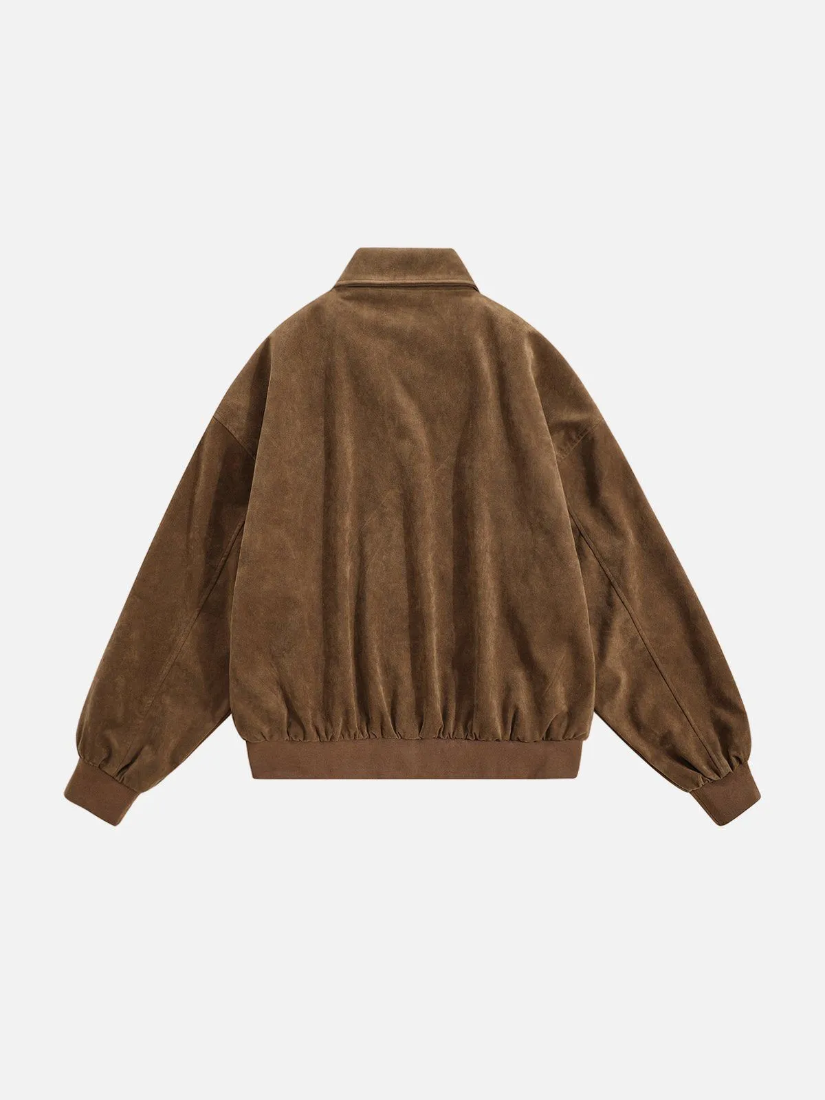 Aelfric Eden Cropped Suede Zip Up Jacket