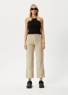 AFENDS Womens Paradise Moss - Corduroy Pants - Dark Ecru