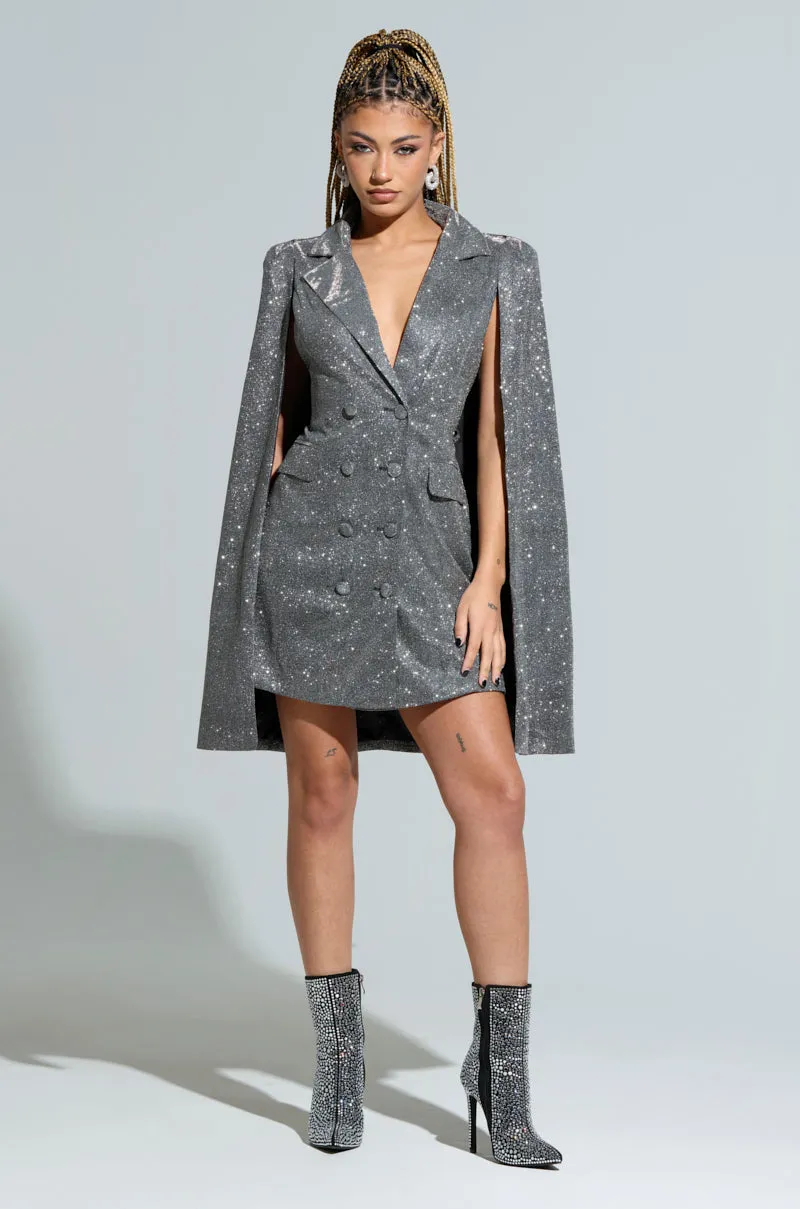 ALL ABOUT ME SPACESHINE BLAZER DRESS