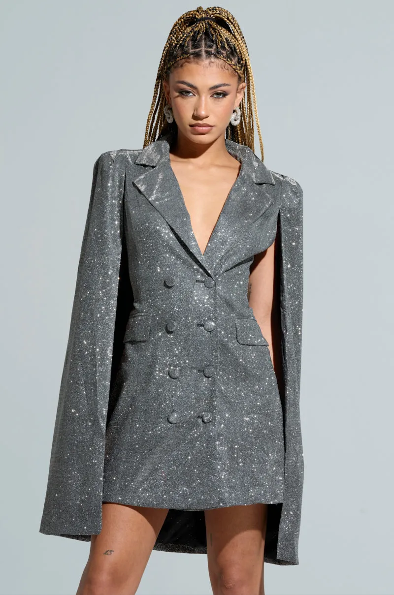 ALL ABOUT ME SPACESHINE BLAZER DRESS