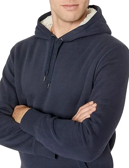 AMAZON ESSENTIALS - Standard Sherpa-Lined Pullover Hoodie