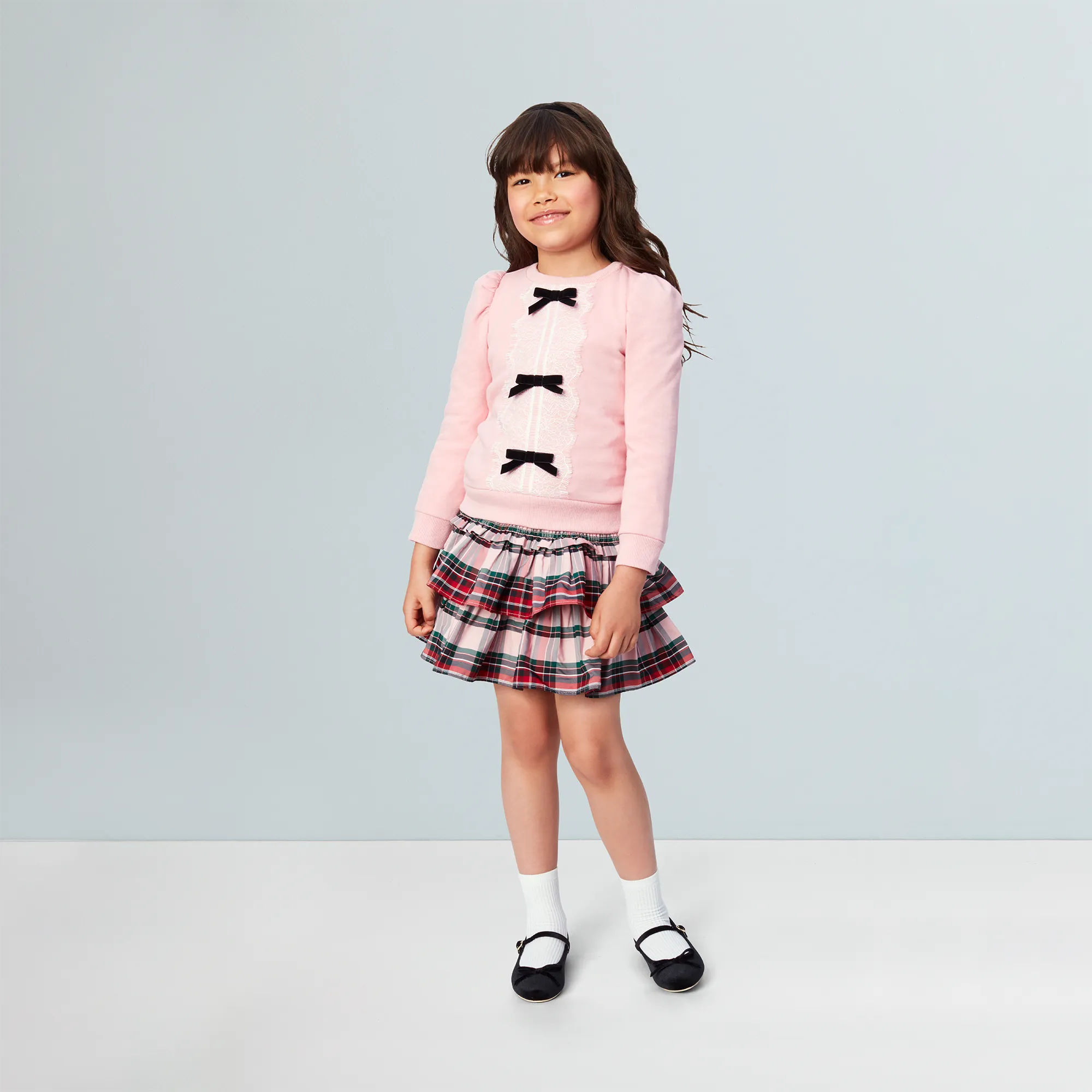 American Girl® x Janie and Jack Holiday Plaid Skirt for Girls