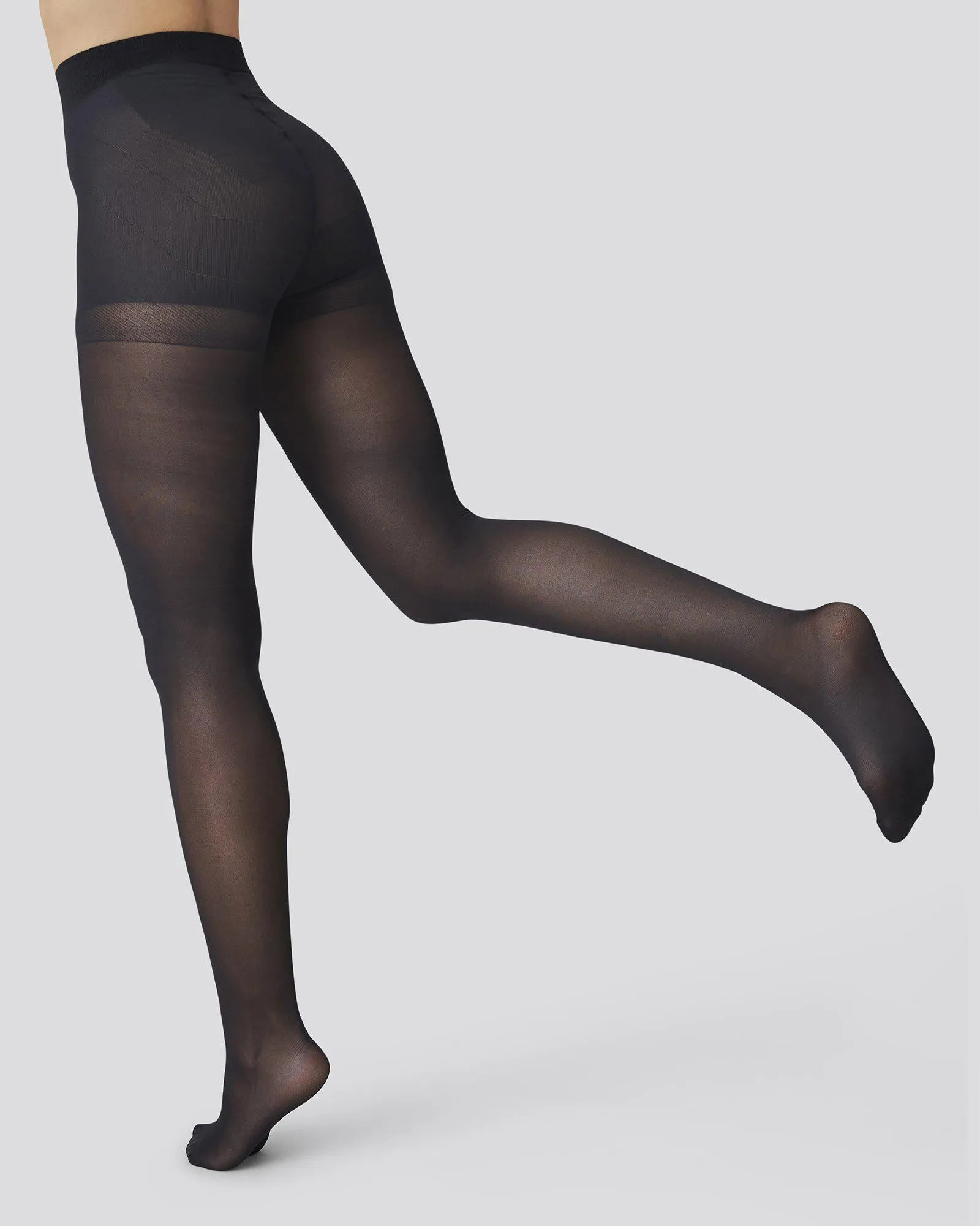 Anna Control Top Tights 40 Den Black