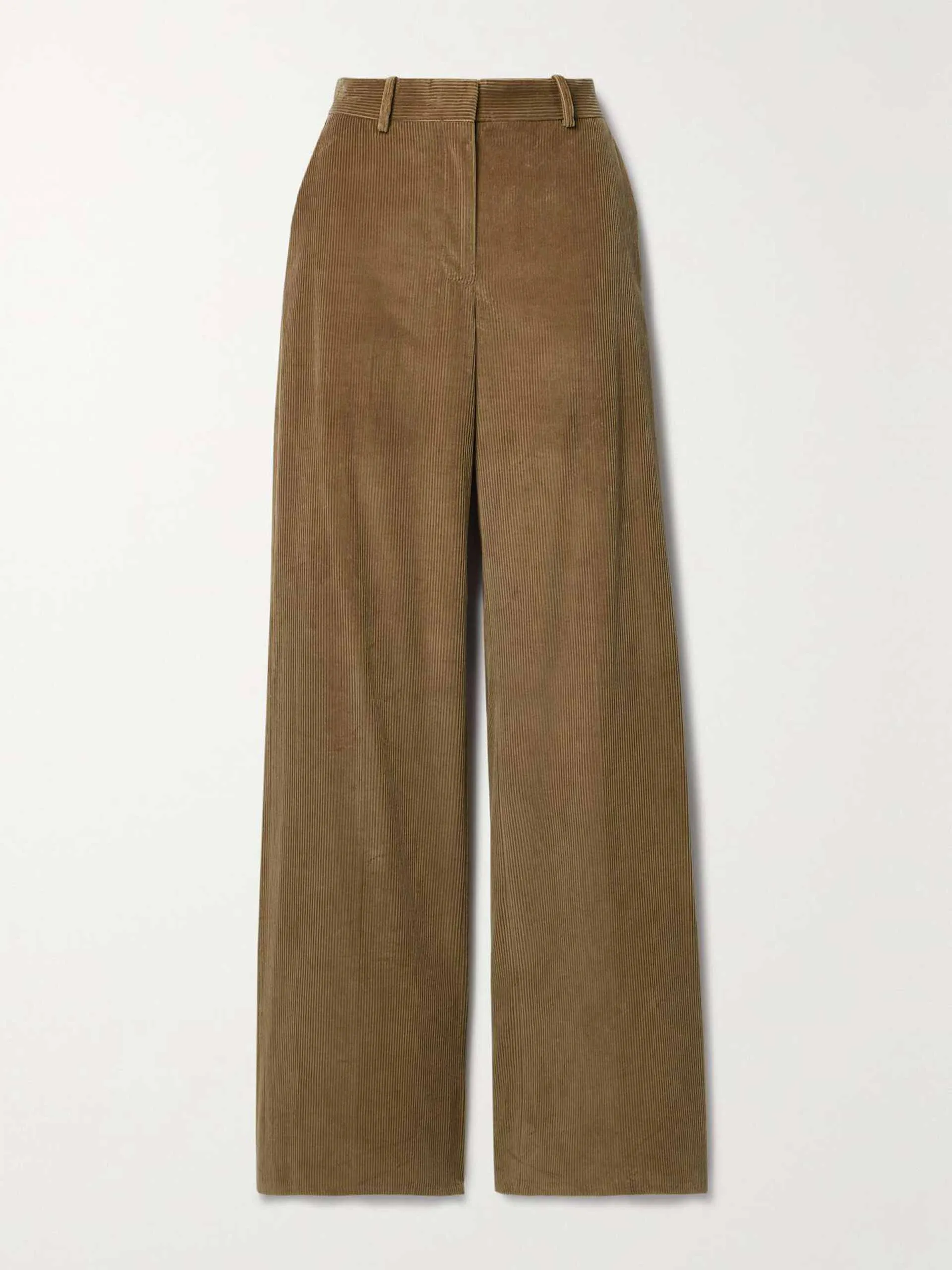 Anya cotton-corduroy wide-leg pants