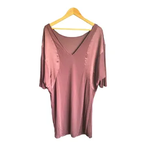 Armani Exchange Burgundy Bat Winged 3/4 Sleeved Dress UK Size Large