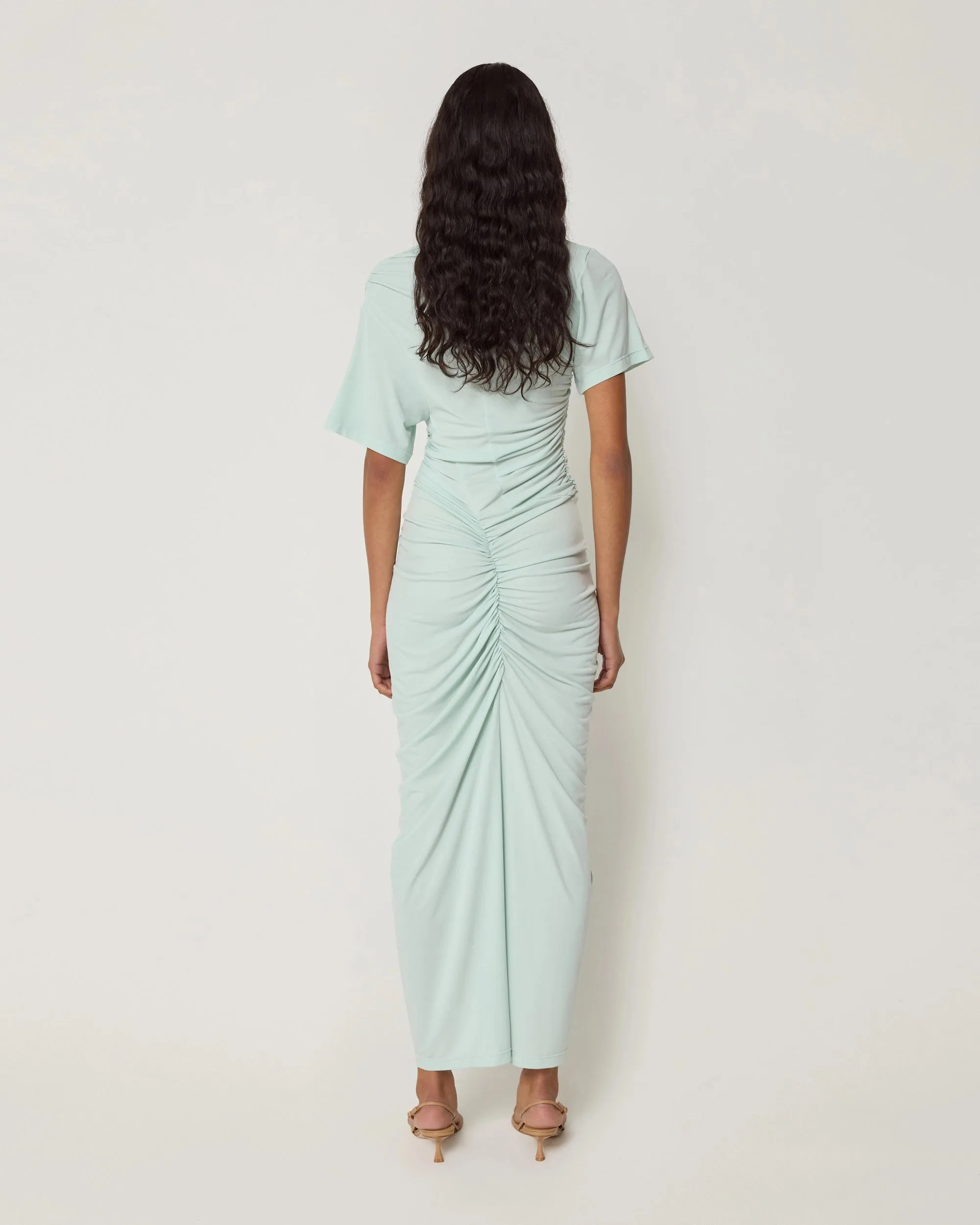 Asymmetrical Ruched Dress | Surf Spray