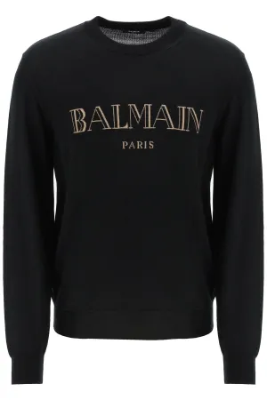 Balmain lightweight merino wool pullower