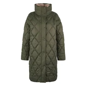 Barbour Womens Samphire Quilted Jacket Deep Olive