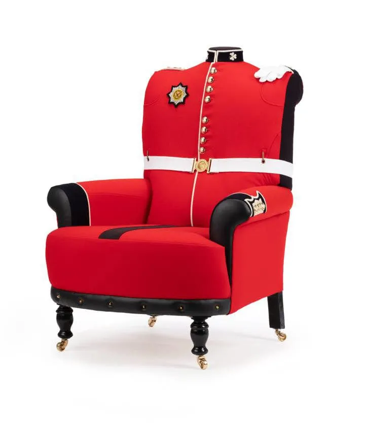 Bespoke Military Uniform Themed Chairs (Contact Us for Pricing)