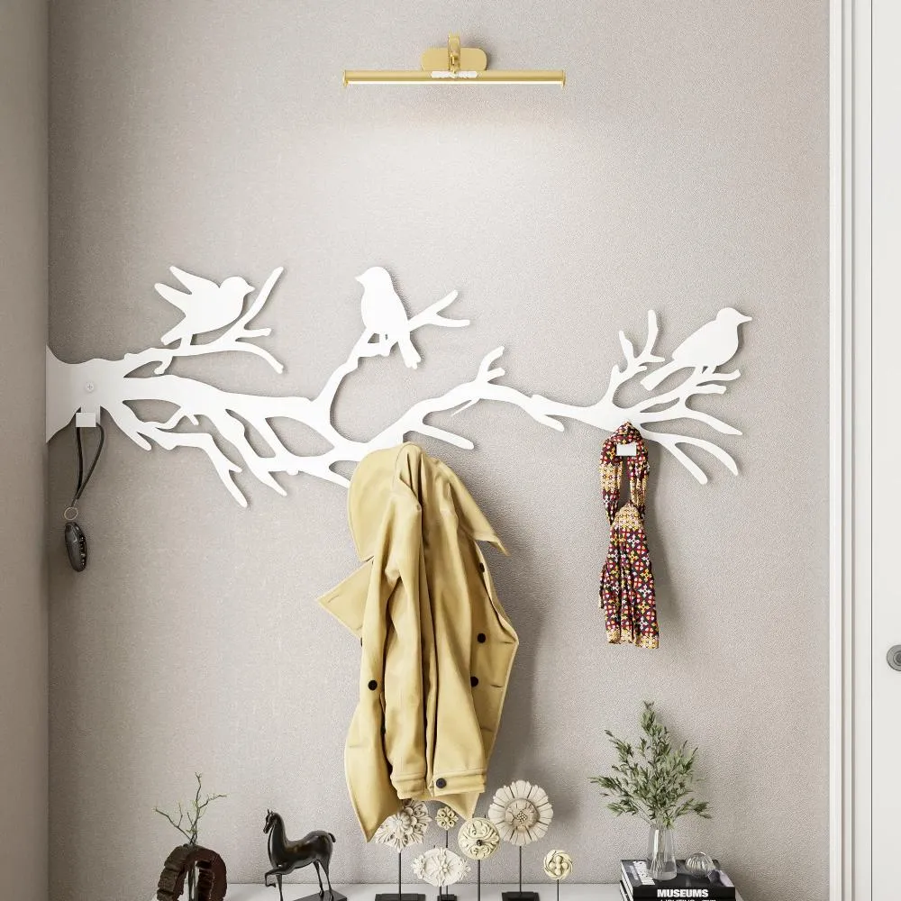 Birds on Tree Branch Coat Rack