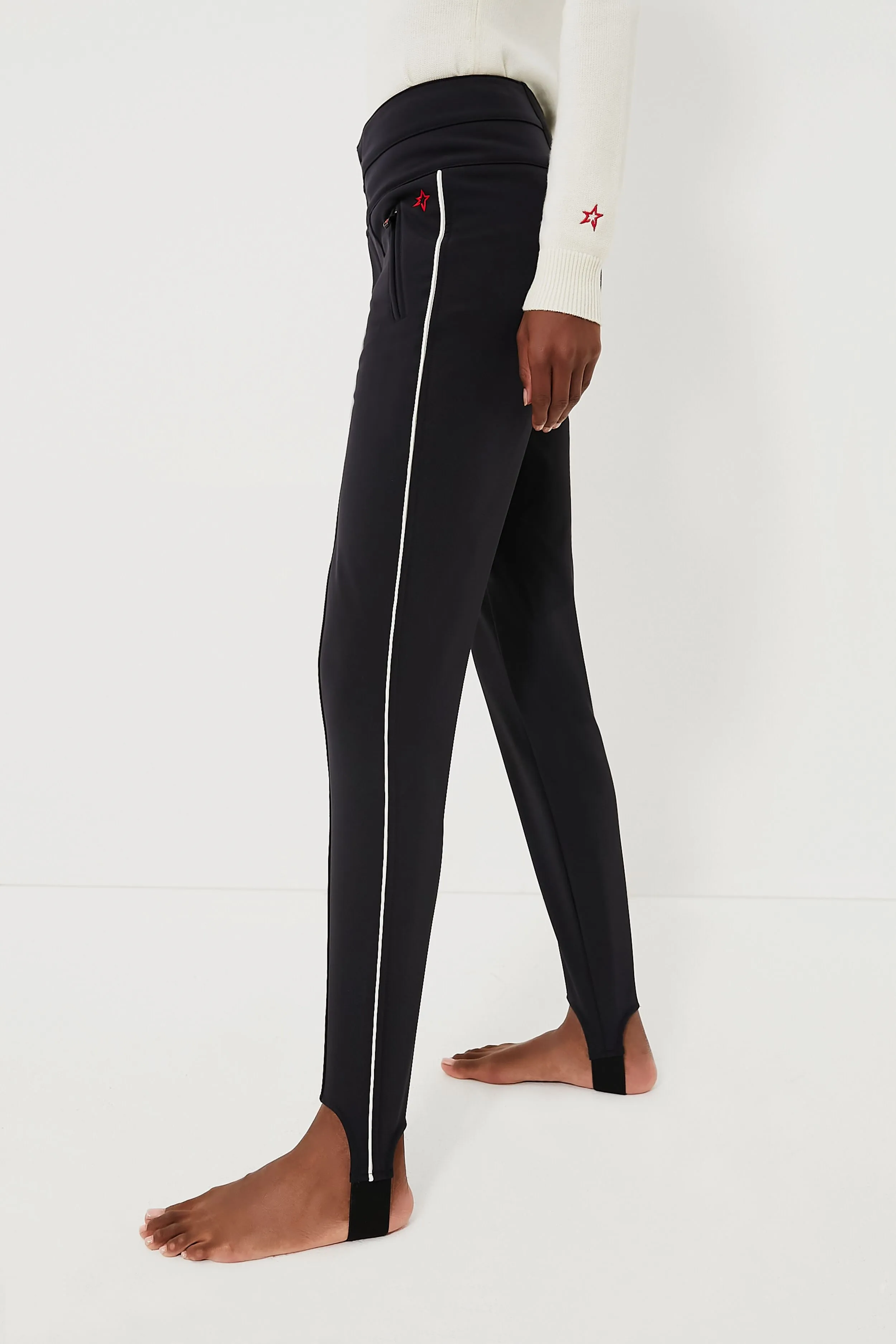 Black Aurora Skinny Stirrup Race Pant