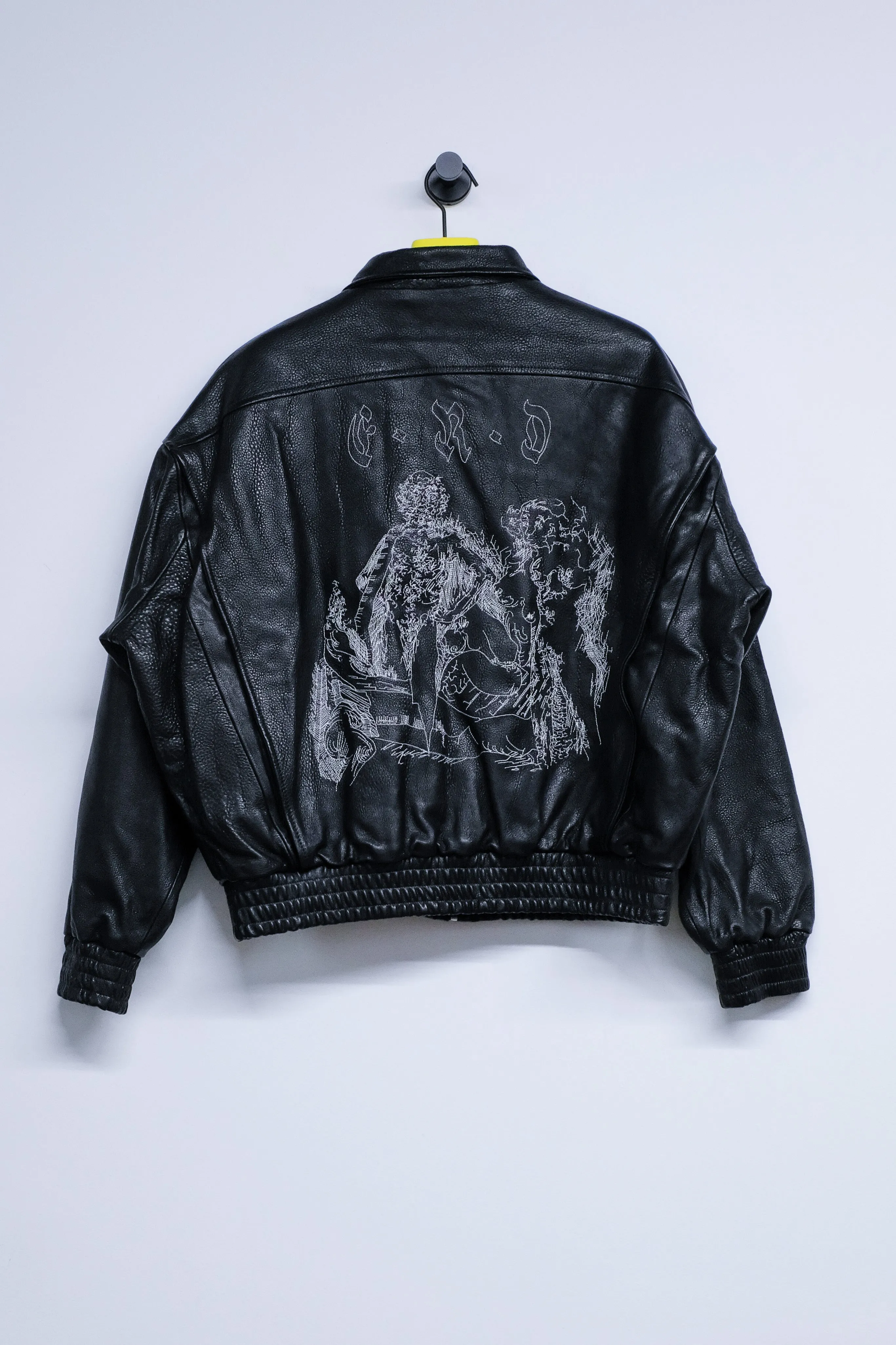 Black Painter's Wives Leather Library Jacket