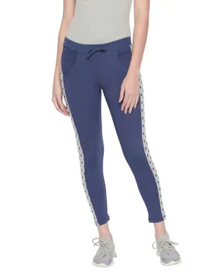 Bodyactive Women Fashion Polka Dots Trackpant-LL14-DENIM