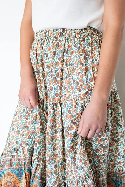 Boho Skirt - Multi Print