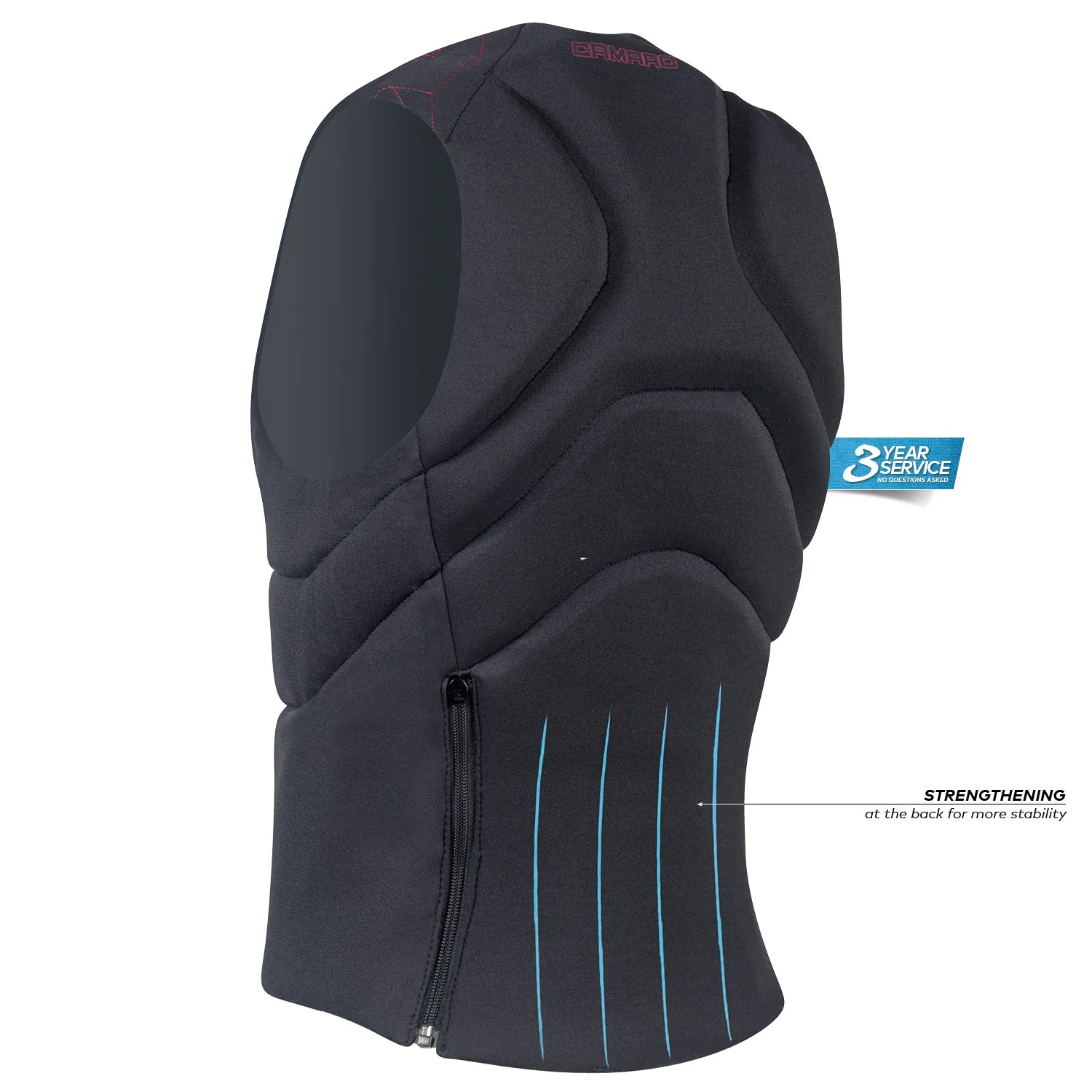 Camaro Impact Comp Vest Pro Women-Turquoise Reversible