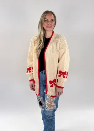 Cardigan With Bows