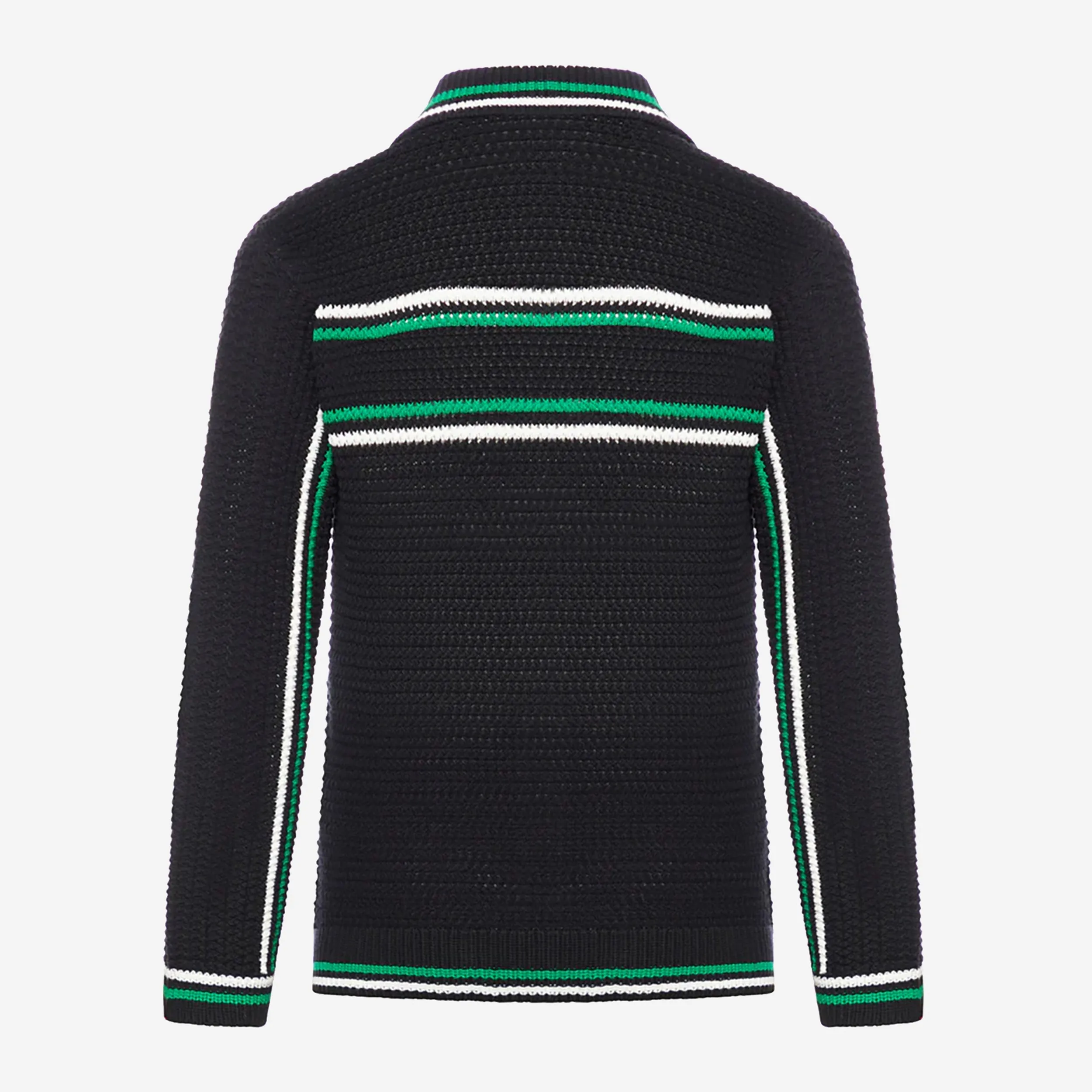 Casablanca Crochet Effect Tennis Cardigan