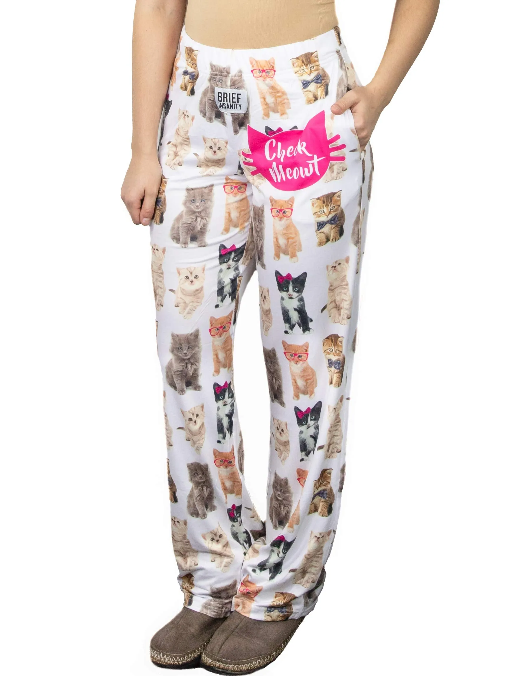 Check Meowt Cat Lounge Pants