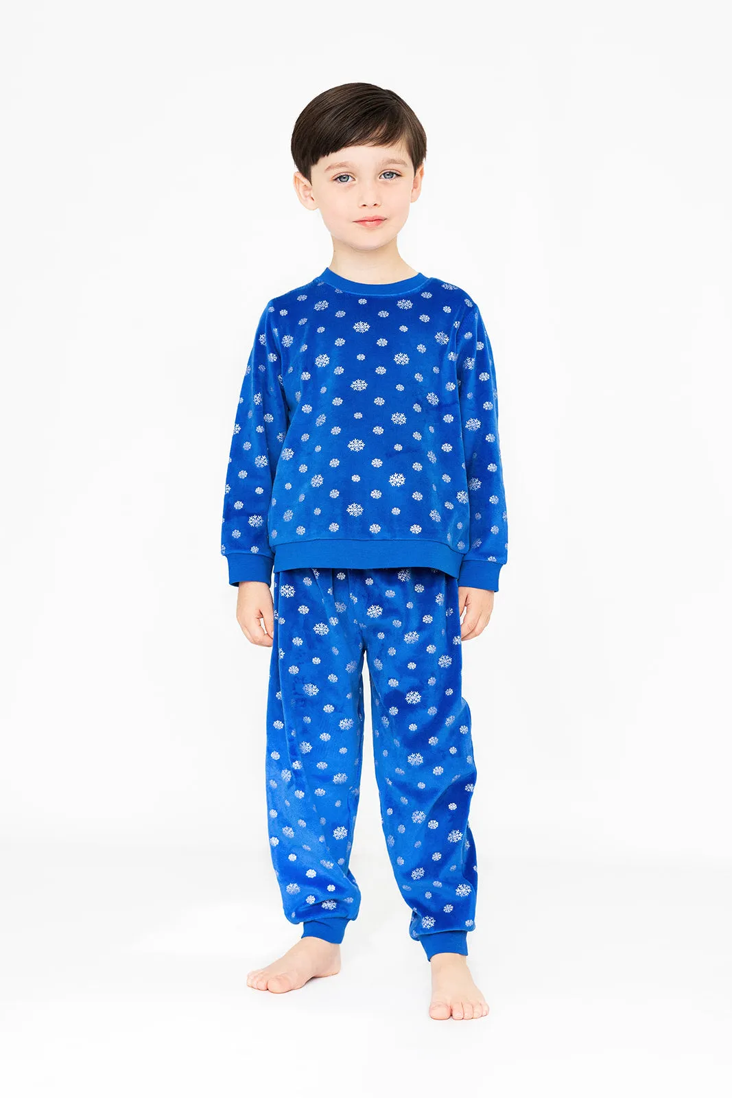 Children's Personalised Christmas Snowflake Pyjamas