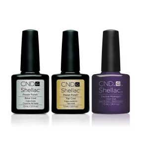 CND - Shellac Combo - Base, Top & Eternal Midnight