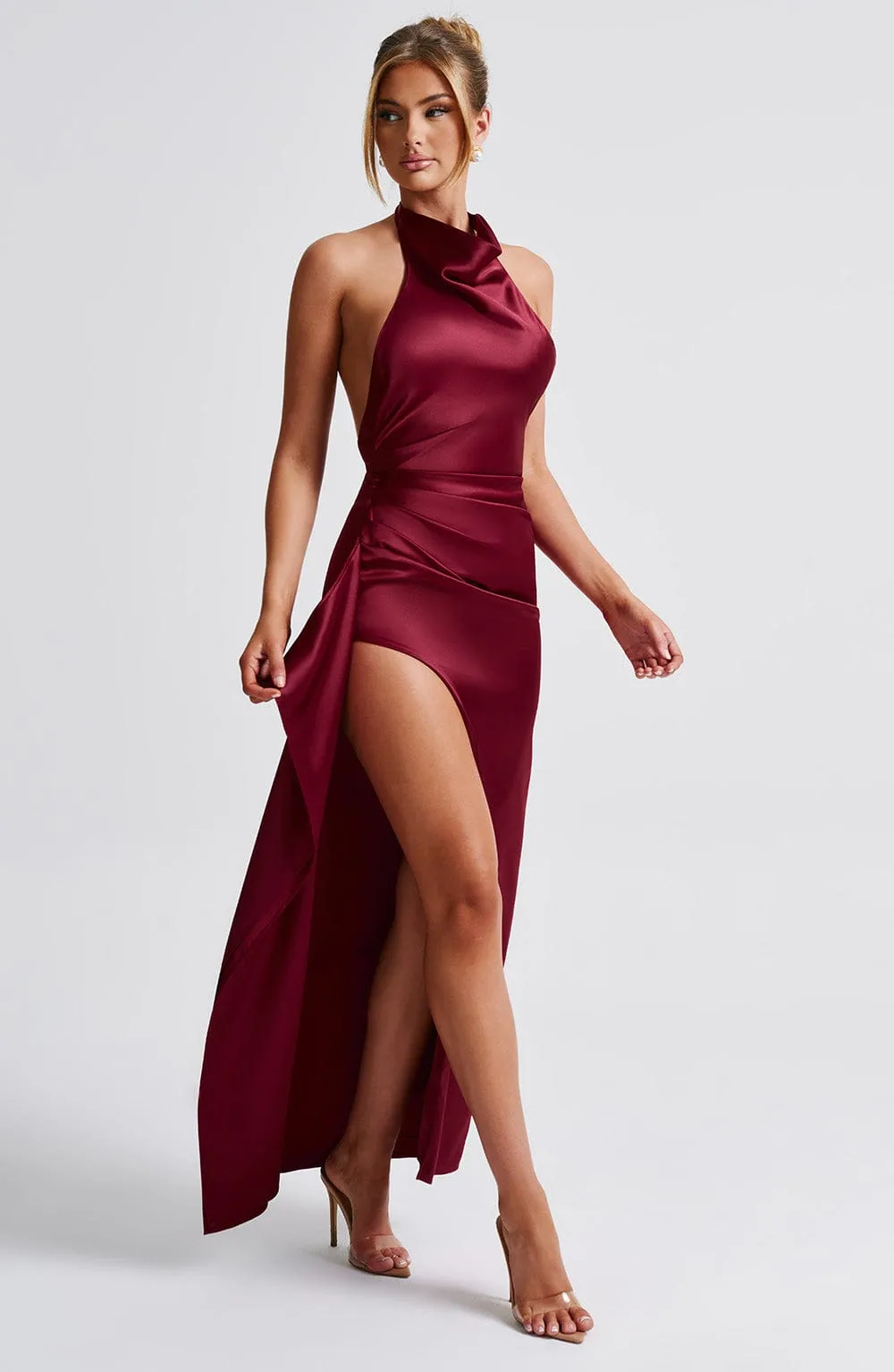 Colette Maxi Dress - Burgundy