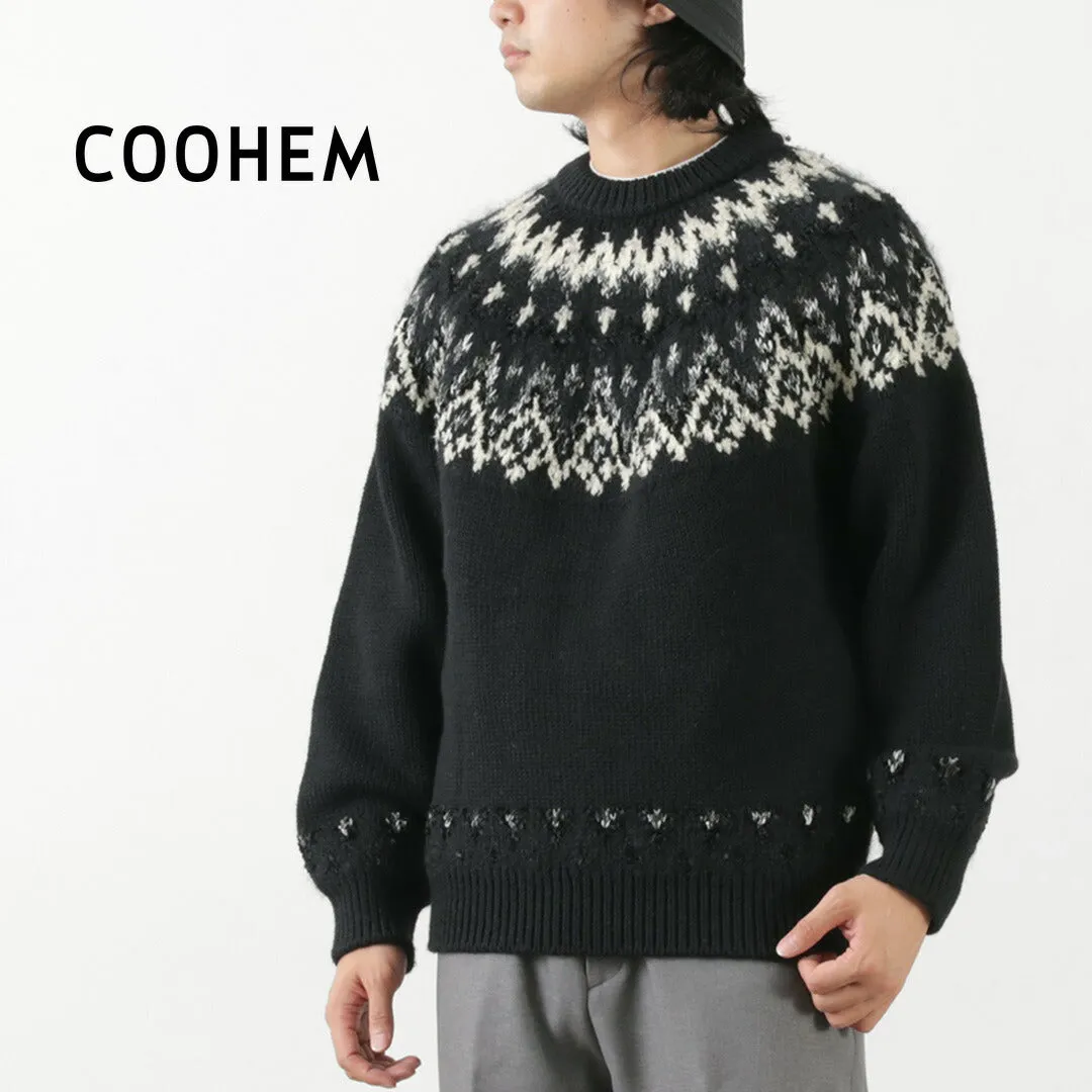 COOHEM / Nordic Knit Pullover