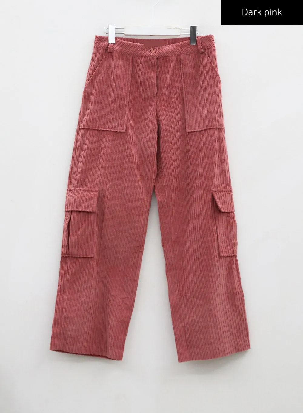 Corduroy Cargo Wide Pants CN30