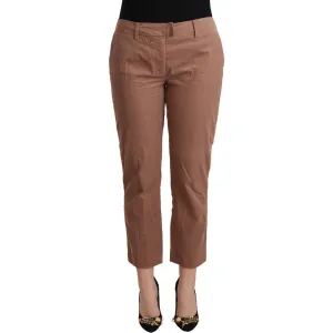 Costume National Chic Tapered Cropped Mid Waist Pants