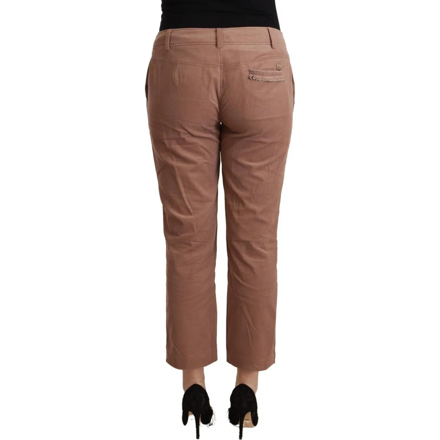 Costume National Chic Tapered Cropped Mid Waist Pants