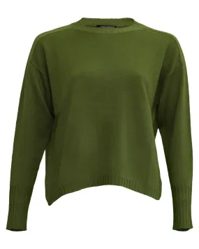 Crew Neck Pullover Olive