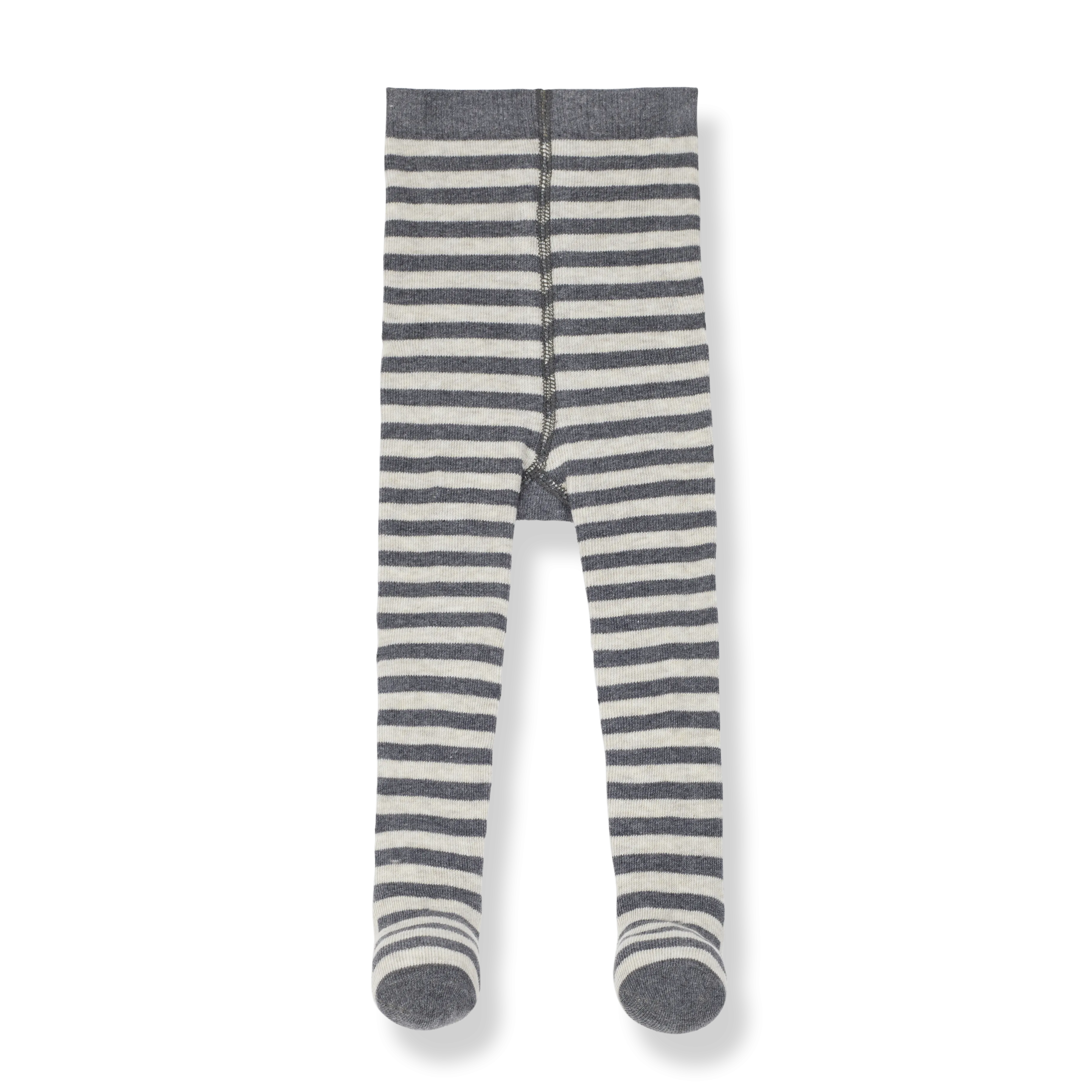 DAFNE striped tights - oatmeal