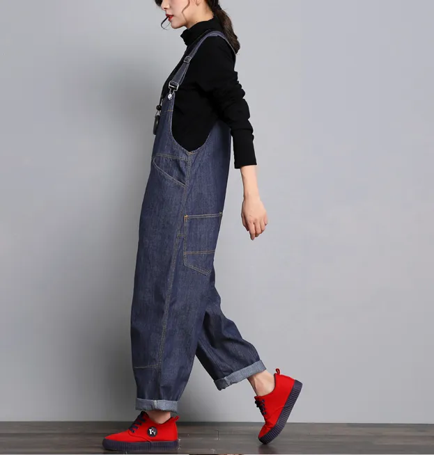 Denim Casual Spring Denim Overall Women Jumpsuits QY05