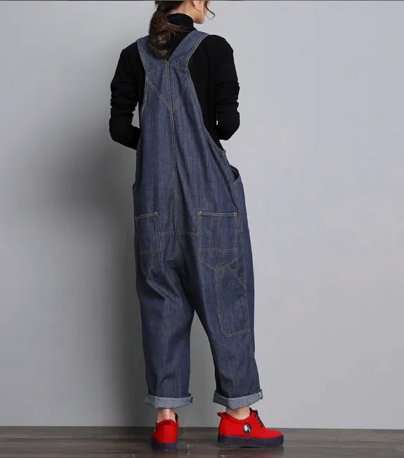 Denim Casual Spring Denim Overall Women Jumpsuits QY05