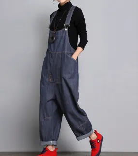 Denim Casual Spring Denim Overall Women Jumpsuits QY05