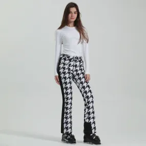 Designer High Waist Snow Pants Women Slim Isulated Trousers