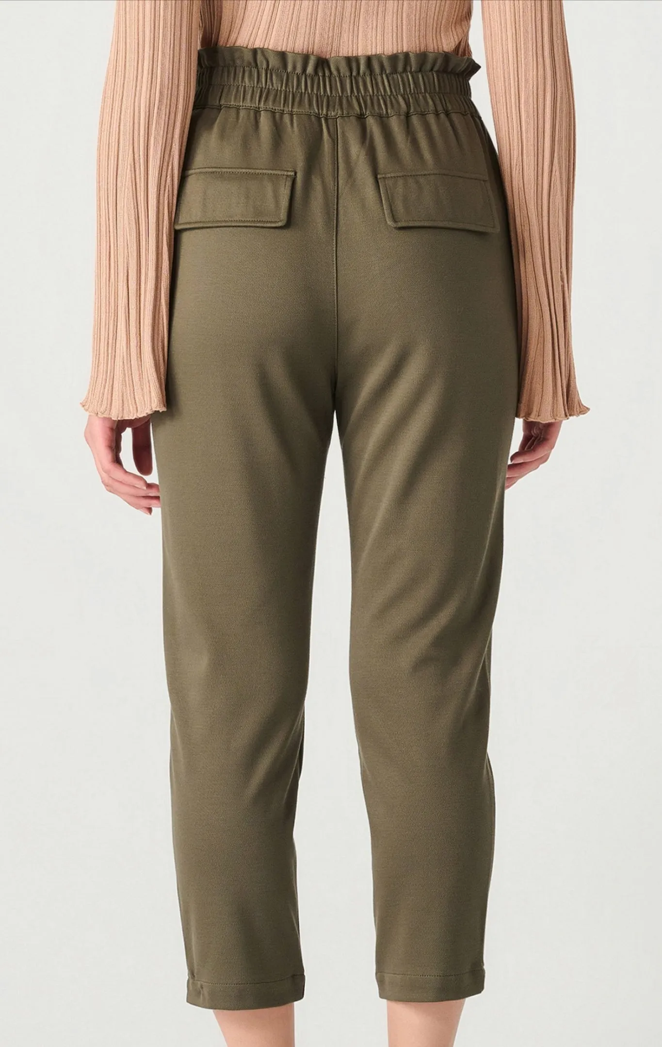 Dex Straight Leg Trousers Deep Green