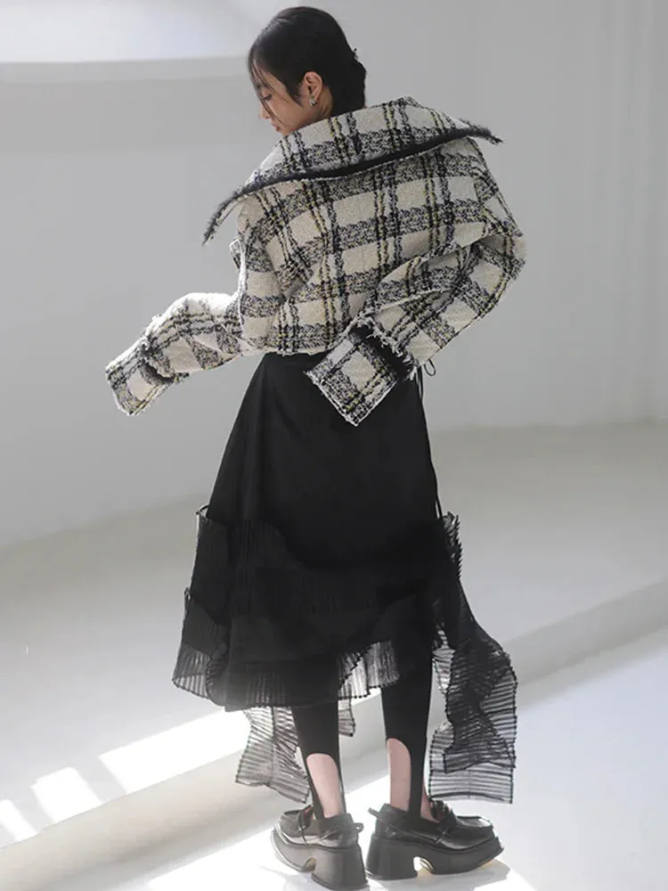 Dionne Plaid Cropped Jacket