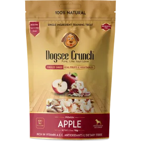 Dogsee Dog Crunch Single-Ingredient Training Treat Freeze-Dried Apple 10g