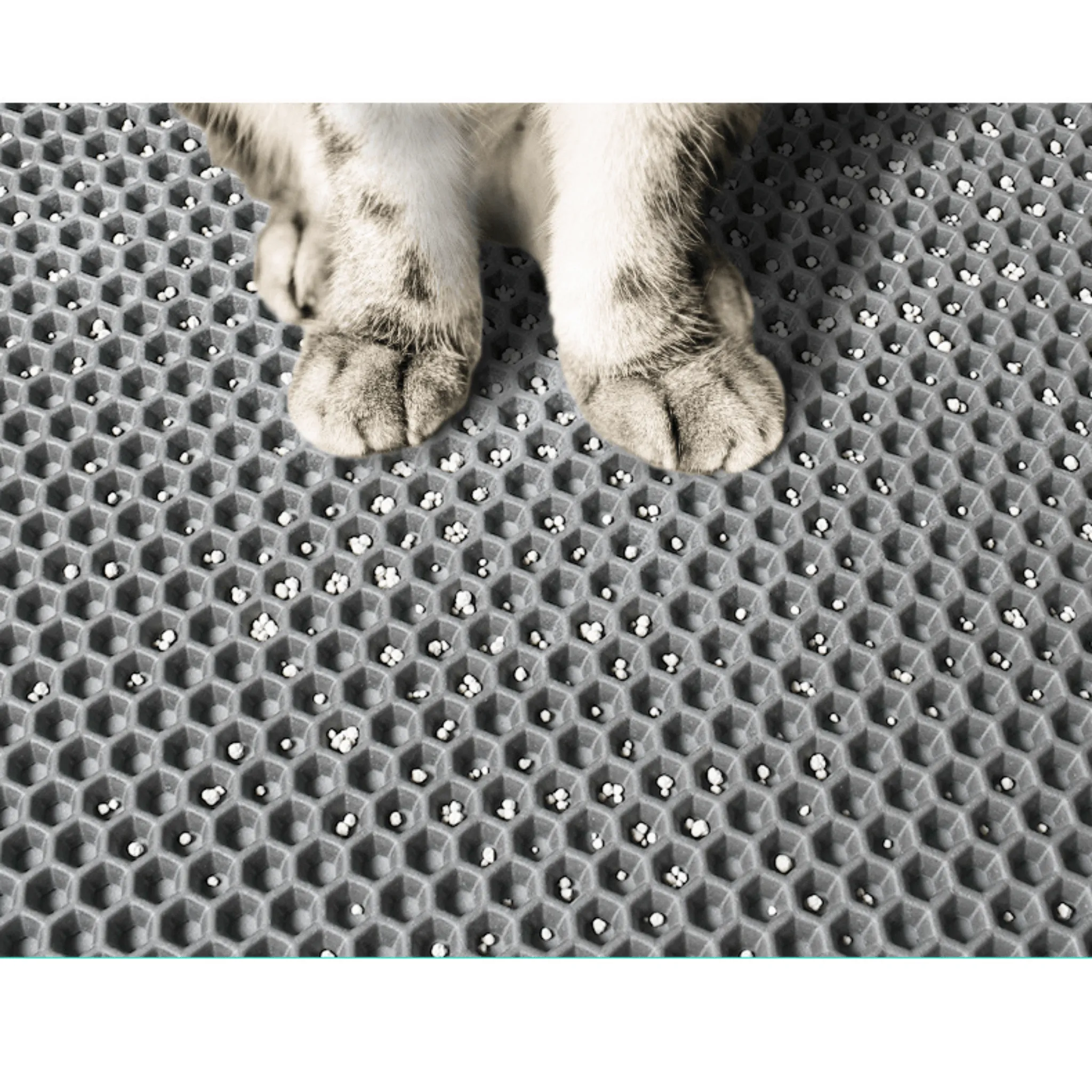 Double-Layer Non-slip Cat Litter Mat