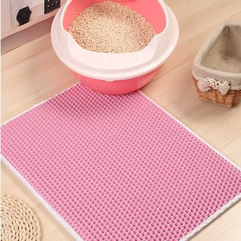 Double-Layer Non-slip Cat Litter Mat