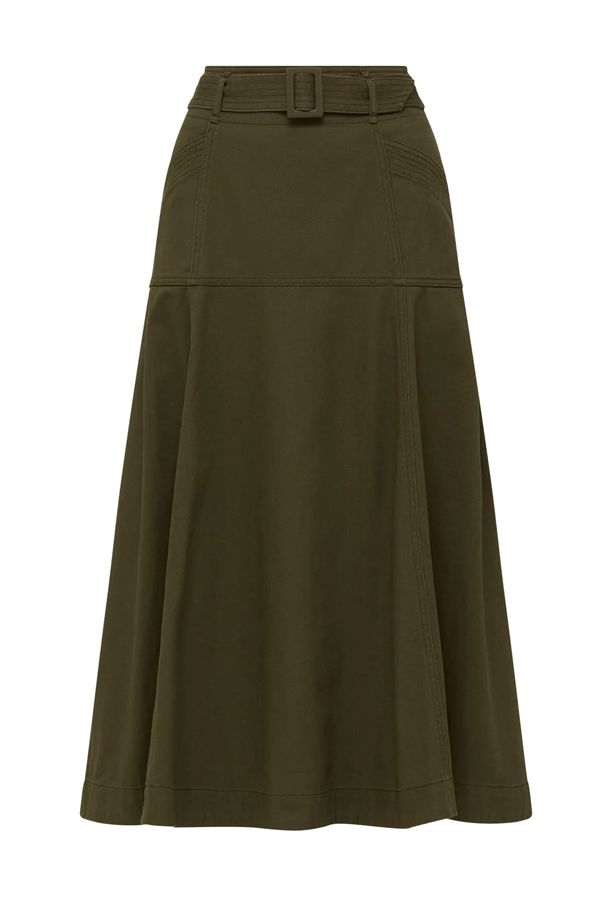 Eadie Drill Skirt - Khaki