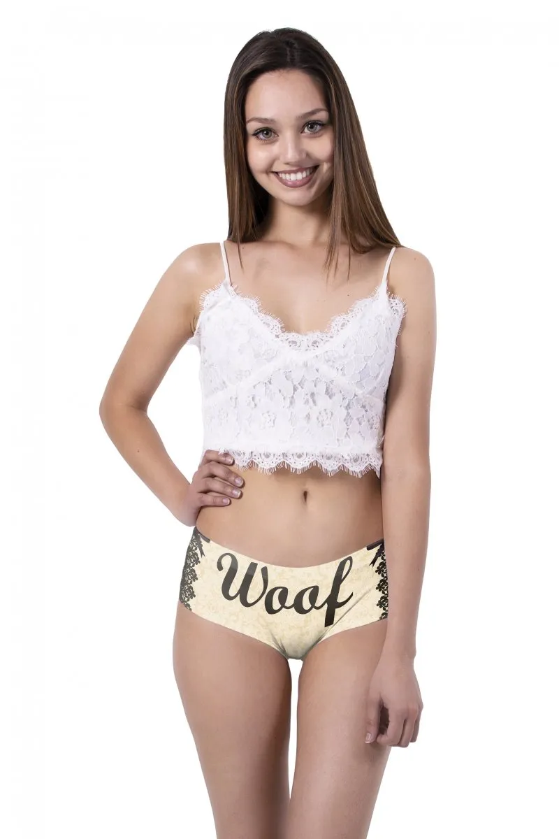 Ear Pantie - Woof Pug (6-10 UK Size)